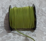 Faux Suede Cord Flat 3mm Leaf Green