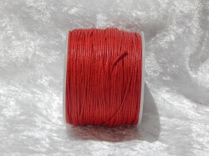 1mm Red Waxed Cotton