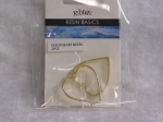 Ribtex Resin Basics Gold Heart Bezel Frames 2pc