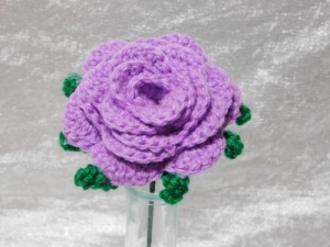 Crochet Rose - Lilac