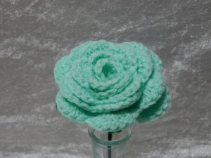 Crochet Rose - Mint