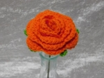 Crochet Rose - Orange
